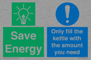 Save Energy - Only fill the kettle with the amount you need